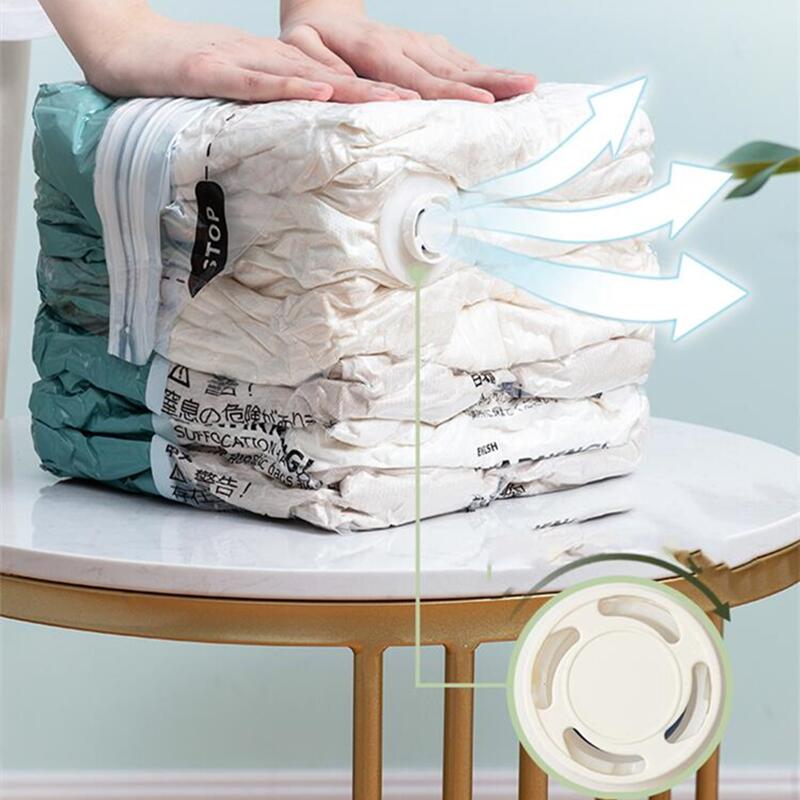 No Pump Vacuum Compression Storage Bag for Clothes