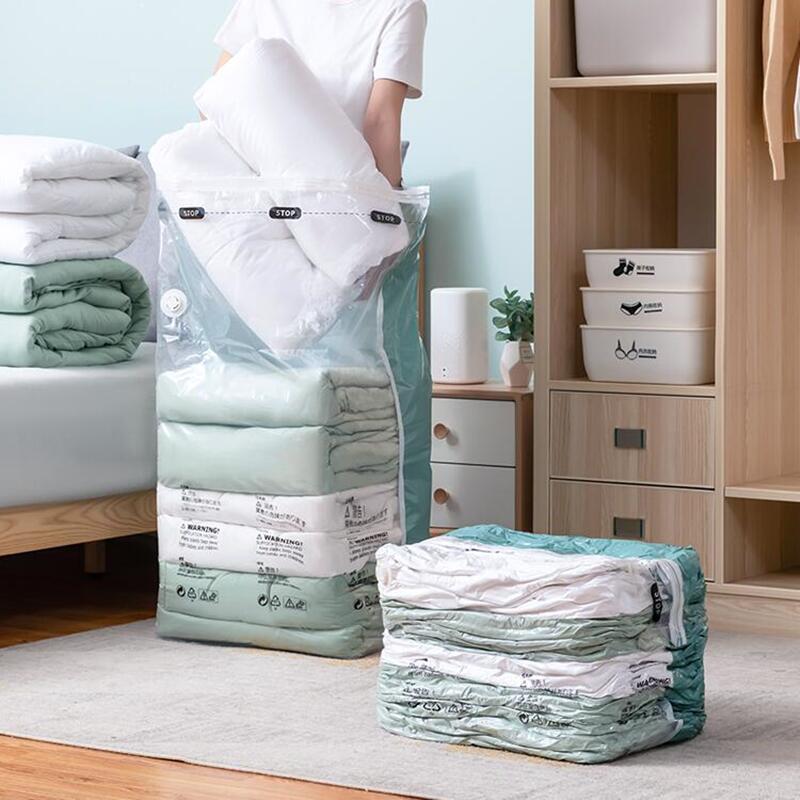 No Pump Vacuum Compression Storage Bag for Clothes