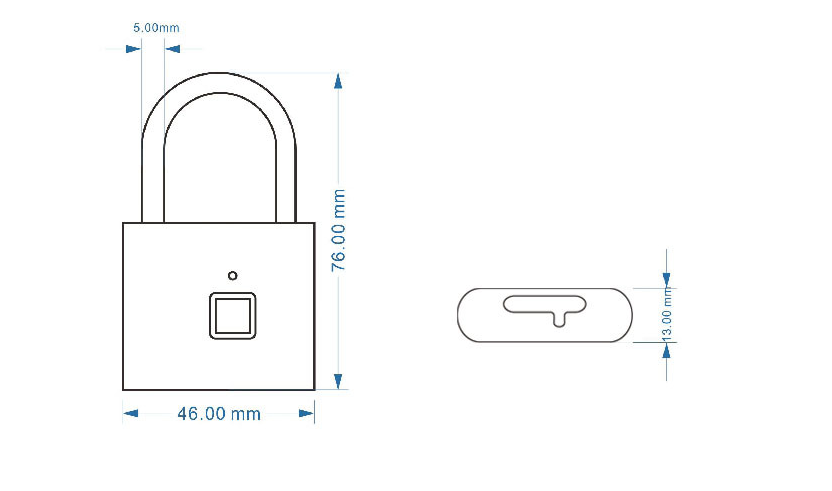 Smart Fingerprint Padlock for Home and Bags