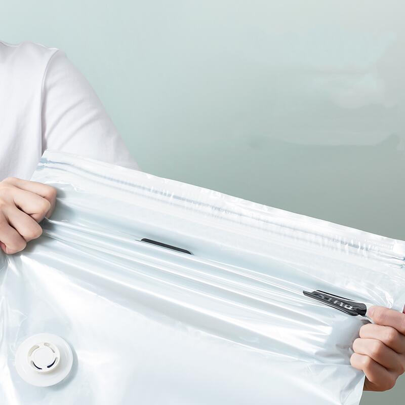 No Pump Vacuum Compression Storage Bag for Clothes